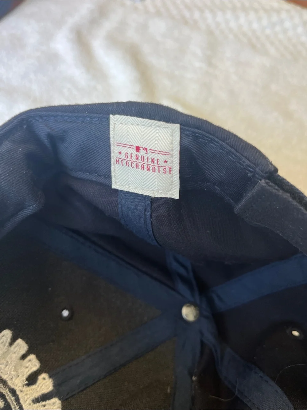 New York Yankees Toddler Black Baseball Cap with White Embroidery